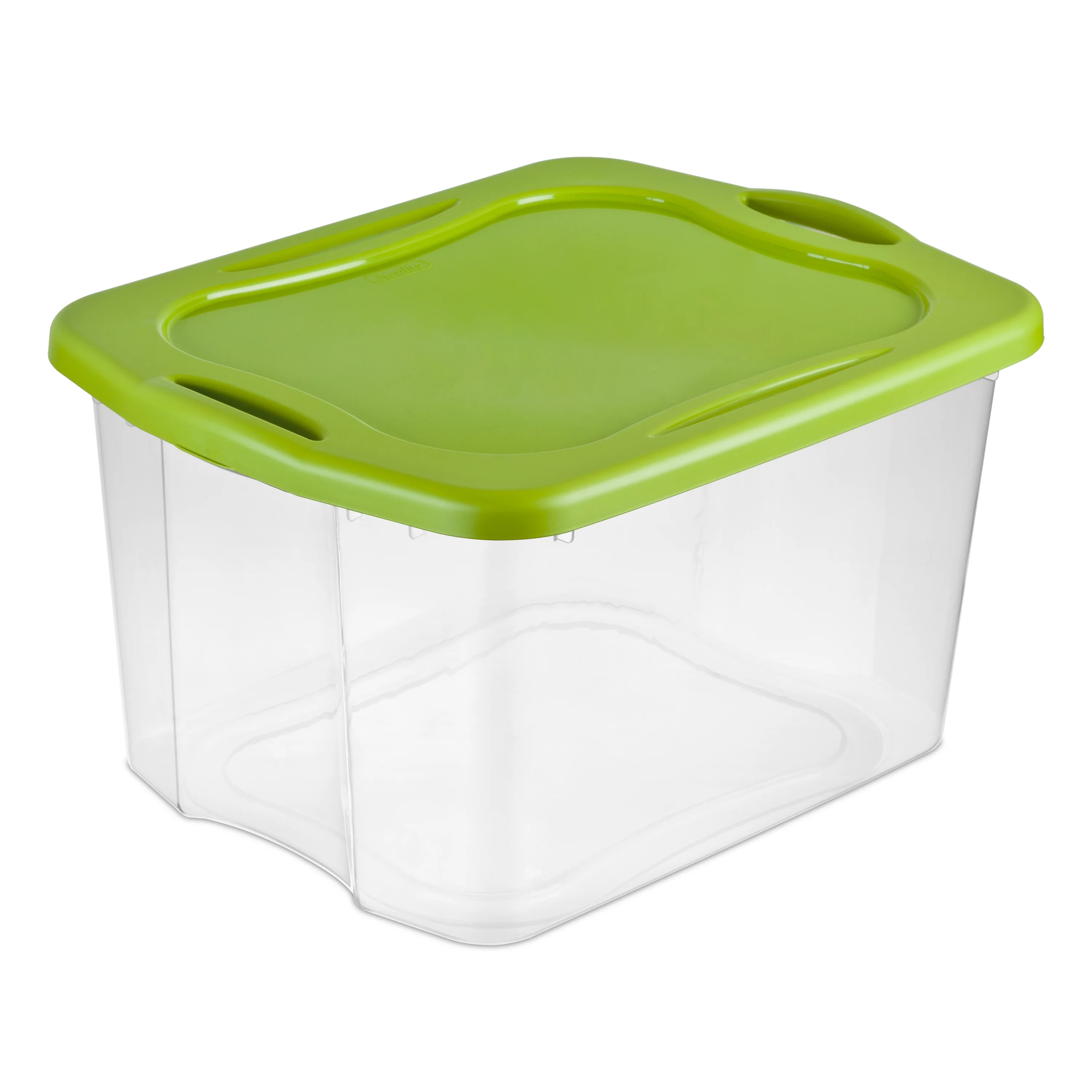 Modular Latch Box 51 Qt Plastic Storage Containers Case Of 6 Teal Sachet 